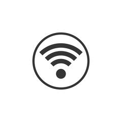 Wifi icon vector. Wifi signal sign modern web icon. wireless logo design inspiration