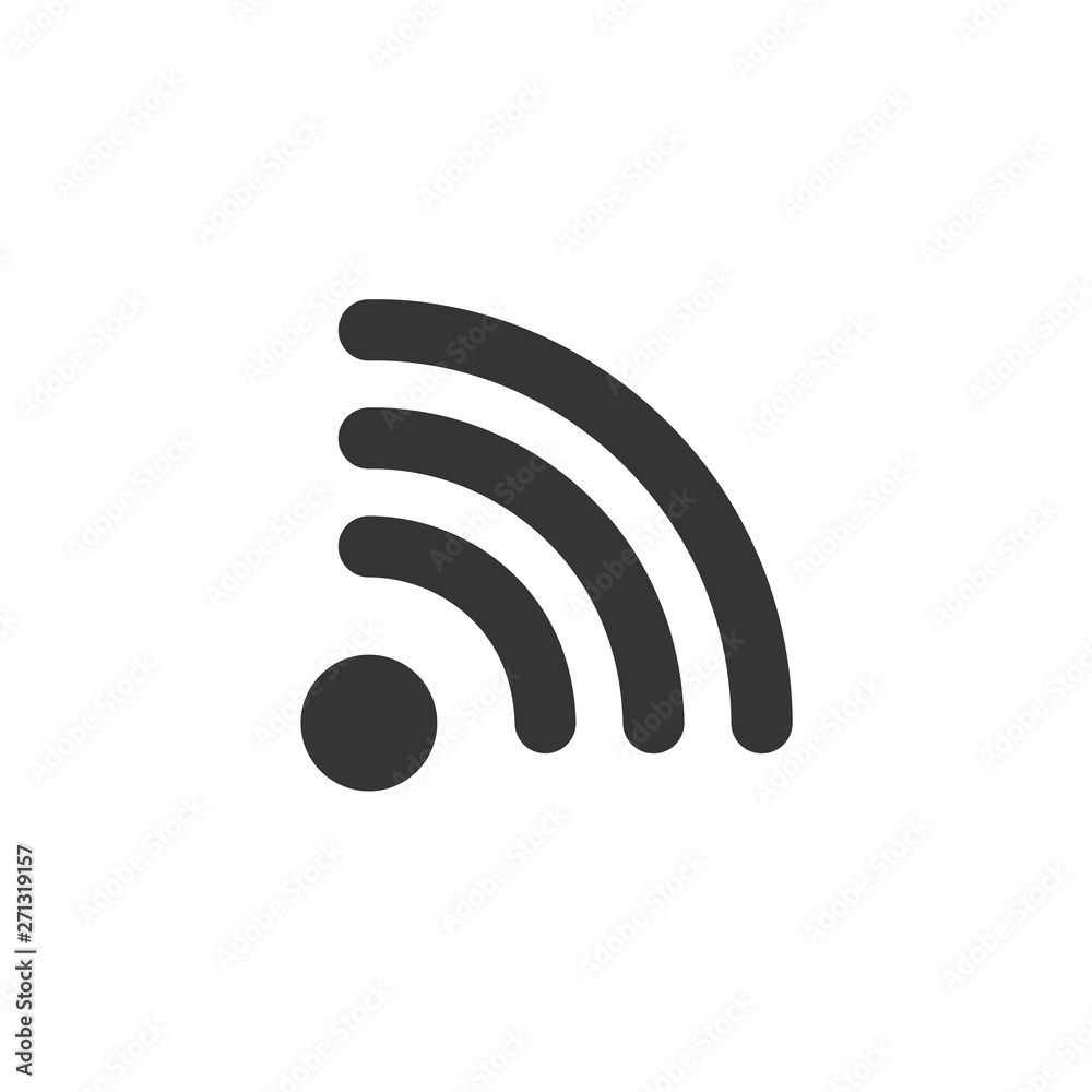 Poster wifi icon vector. wifi signal sign modern web icon. wireless logo design inspiration