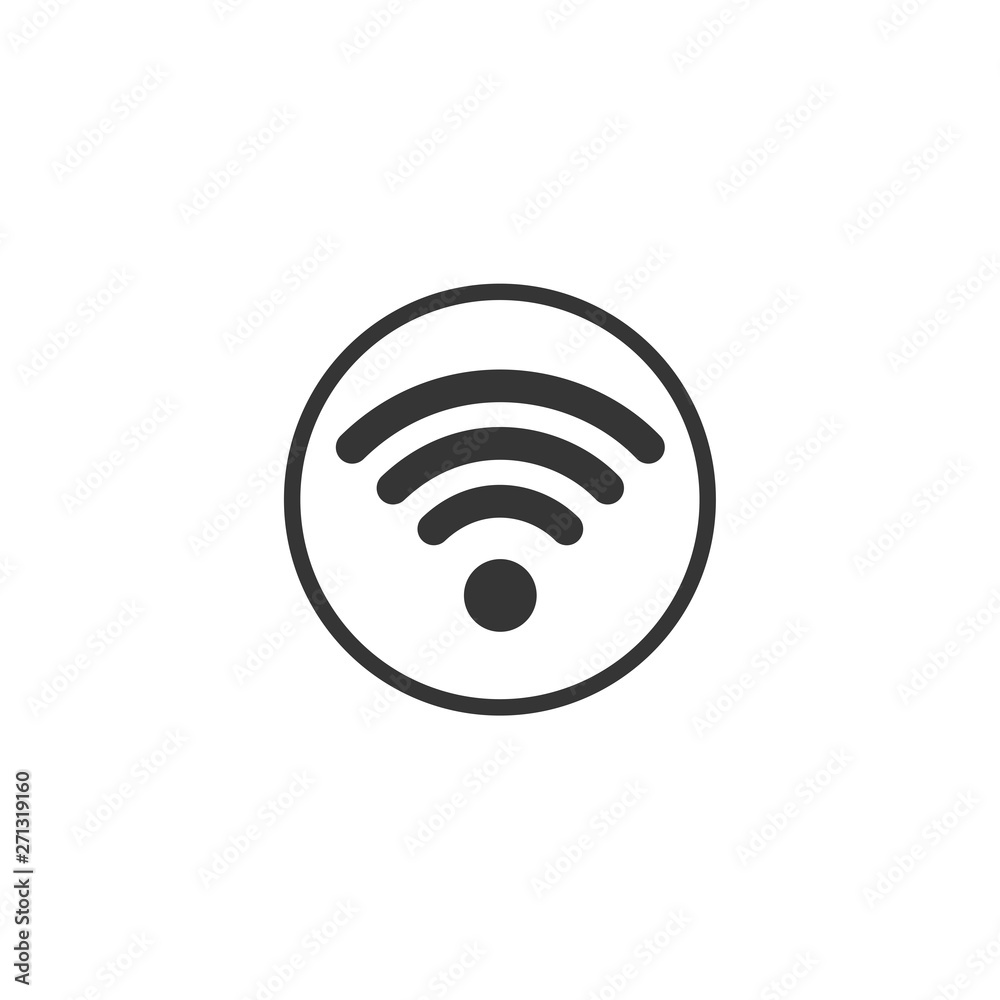 Poster wifi icon vector. wifi signal sign modern web icon. wireless logo design inspiration
