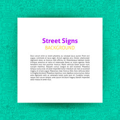 Street Signs Paper Template