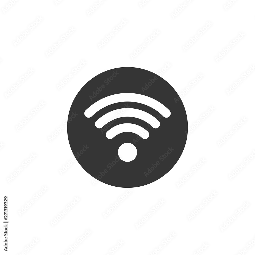 Aufkleber wifi icon vector. wifi signal sign modern web icon. wireless logo design inspiration
