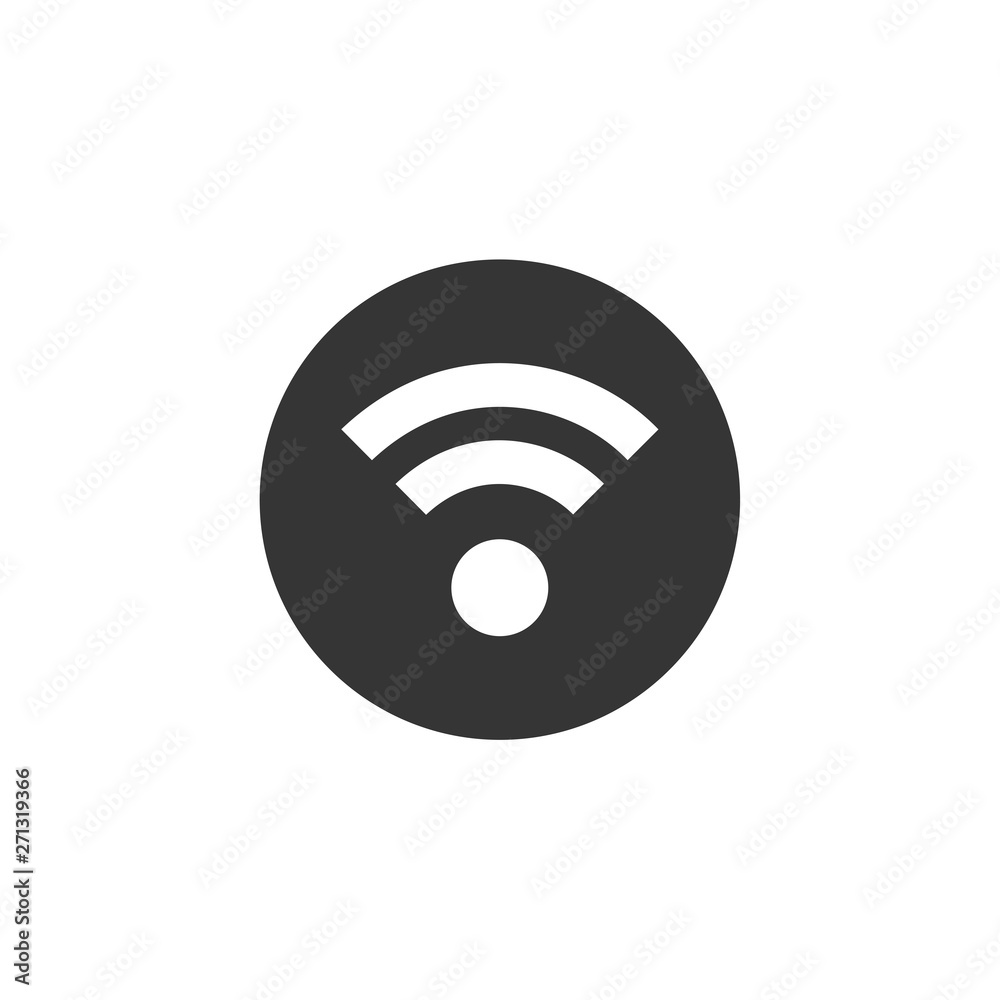 Poster wifi icon vector. wifi signal sign modern web icon. wireless logo design inspiration