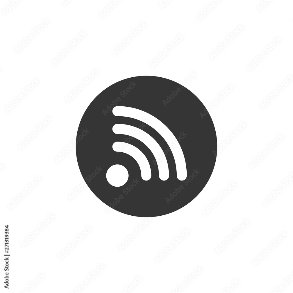 Aufkleber wifi icon vector. wifi signal sign modern web icon. wireless logo design inspiration
