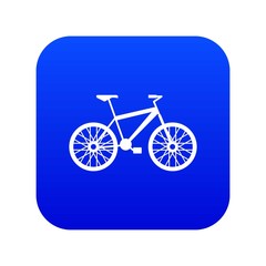 Fototapeta na wymiar Bike icon digital blue for any design isolated on white vector illustration