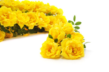 Bouquet of yellow roses.