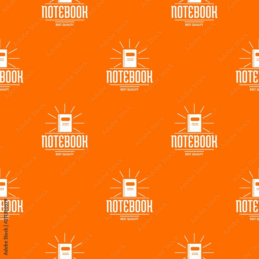 Aufkleber notebook pattern vector orange for any web design best
