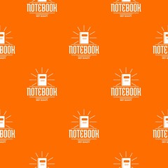 Notebook pattern vector orange for any web design best