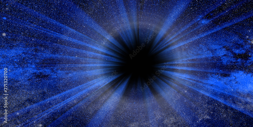 Wall mural conceptual background image of abstract lights of universe and black hole manipulation