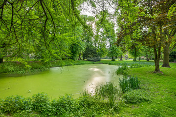 Hamburg, Germany. The Kellinghusen Park in the district of Eppendorf.