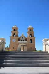 Stairs to St Francis Xavier's Cathedral in Geraldton, Western Australia