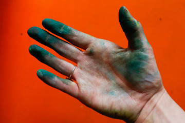 Artist's hand