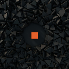 Feeling different; quality, human value and teamwork concepts. Original 3d rendering.