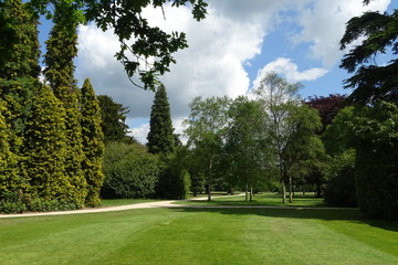 Gardens and park of Blenheim Palace - Woodstock, Oxfordshire, England, UK