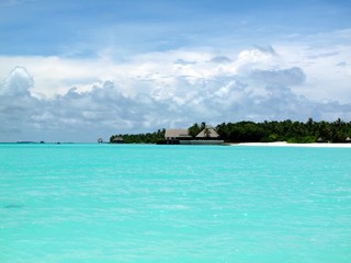 Maldives beach water