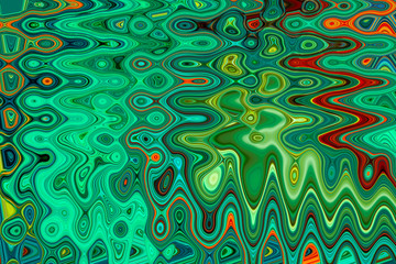 Multi-colored garbage