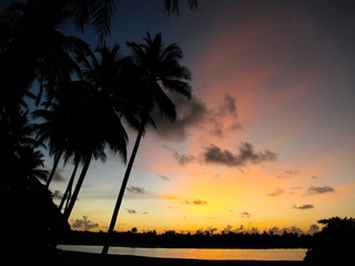 Maldives sunset