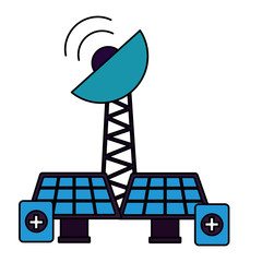 solar panels antenna battery charge