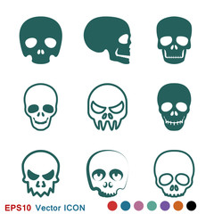 Skull icon vector sign symbol for design