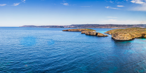 The Blue Lagoon on Comino Island, Malta Gozo.