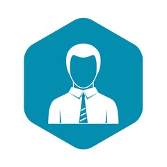 Businessman icon. Simple illustration of businessman vector icon for web