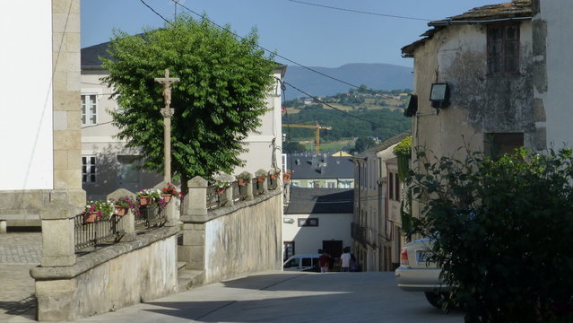 Sarria, village of Camino de Santiago. Galicia.Spain