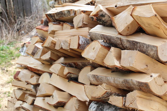 Photo Of The Mountain Split Firewood