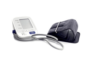 The household tonometer with monitor close-up