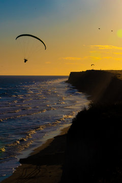 Paraglider Meer Abstrakt