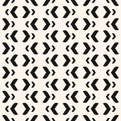 Vector geometric texture with curved arch shapes. Abstract modern black and white seamless pattern. Stylish minimalist monochrome background. Repeatable design for decor, textile, fabric, furniture