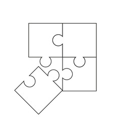 Creative Puzzle vector sign. puzzle icon
