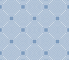 Blue and white simple geometric pattern 