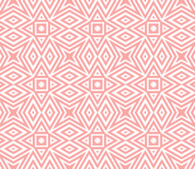 Pink and white pattern with geometric simple design, texture for girl