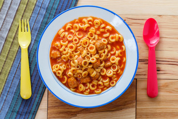 Canned Spaghetti Rings Meatballs
