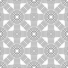 Grey and white pattern with geometric ornament