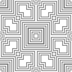 Grey and white pattern with geometric ornament