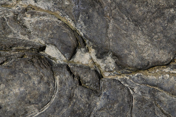 Sea stones on the beach.