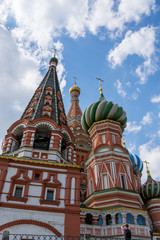 Fototapeta na wymiar Moscow, Russia May 6, 2019 Vasilyevsky Cathedral