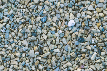 colorful small pebble and stone for background texture.