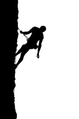Climber silhouette