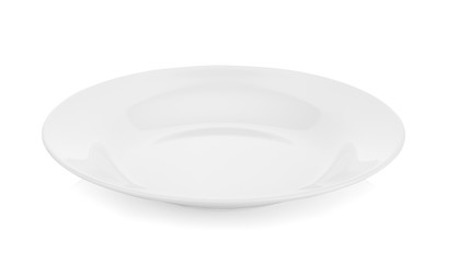 plate on white background.