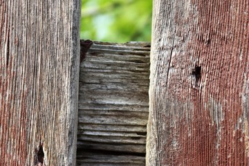 Close up view on detailed wooden plank and log surfaces in high resolution