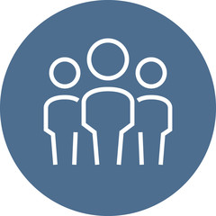 Friends Team Community Outline Icon