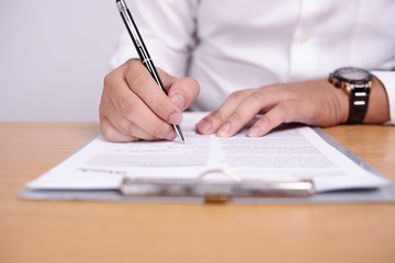 Businessman Signing Contract