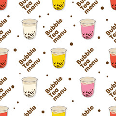 pattern bubble tea graphic cup