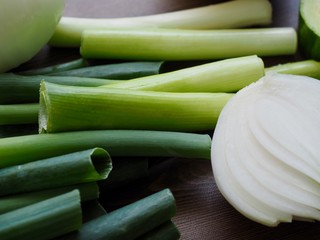 한국의 야채, 파, 양파,애호박