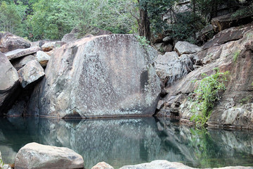 Naklejka na ściany i meble Emma Gorge Pool and Boulders Kimberley Western Australia