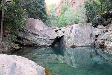 Emma Gorge Pool and Boulders Kimberley Western Australia