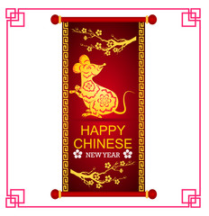 Happy New Chinese Year 2020 year of the Rat - year of the mouse