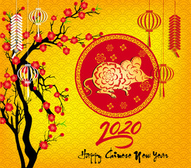 Happy New Chinese Year 2020 year of the Rat - year of the mouse