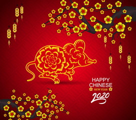 Happy New Chinese Year 2020 year of the Rat - year of the mouse